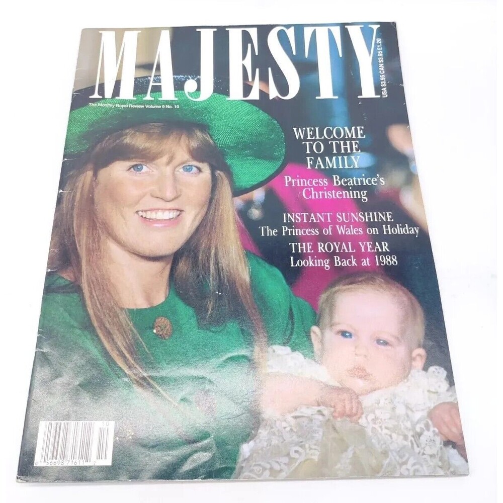 Vintage 1988 Majesty Magazine Fergie Quality Royal Family Monthly Review V9 N10